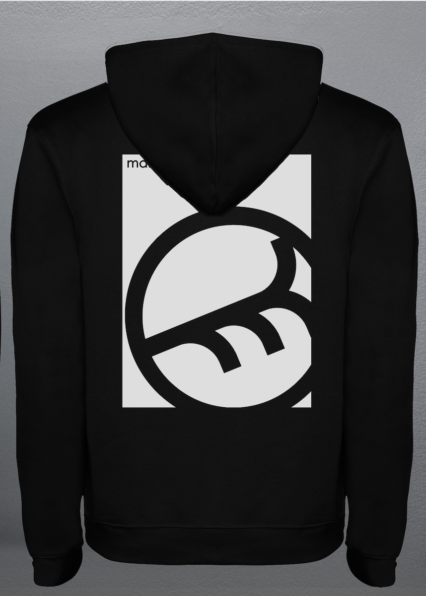LIFE'S HARD DANCE HARDER CLASSIC (White) - BLACK SWEAT HOODIE