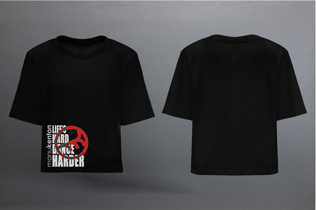 LHDH MK - LADY BLACK T-SHIRT CROP TOP