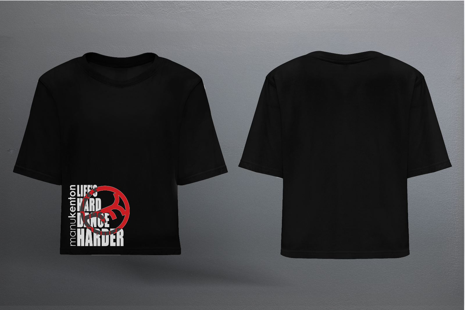LHDH MK - LADY BLACK T-SHIRT CROP TOP