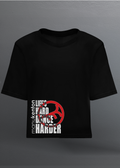 LHDH MK - LADY BLACK T-SHIRT CROP TOP