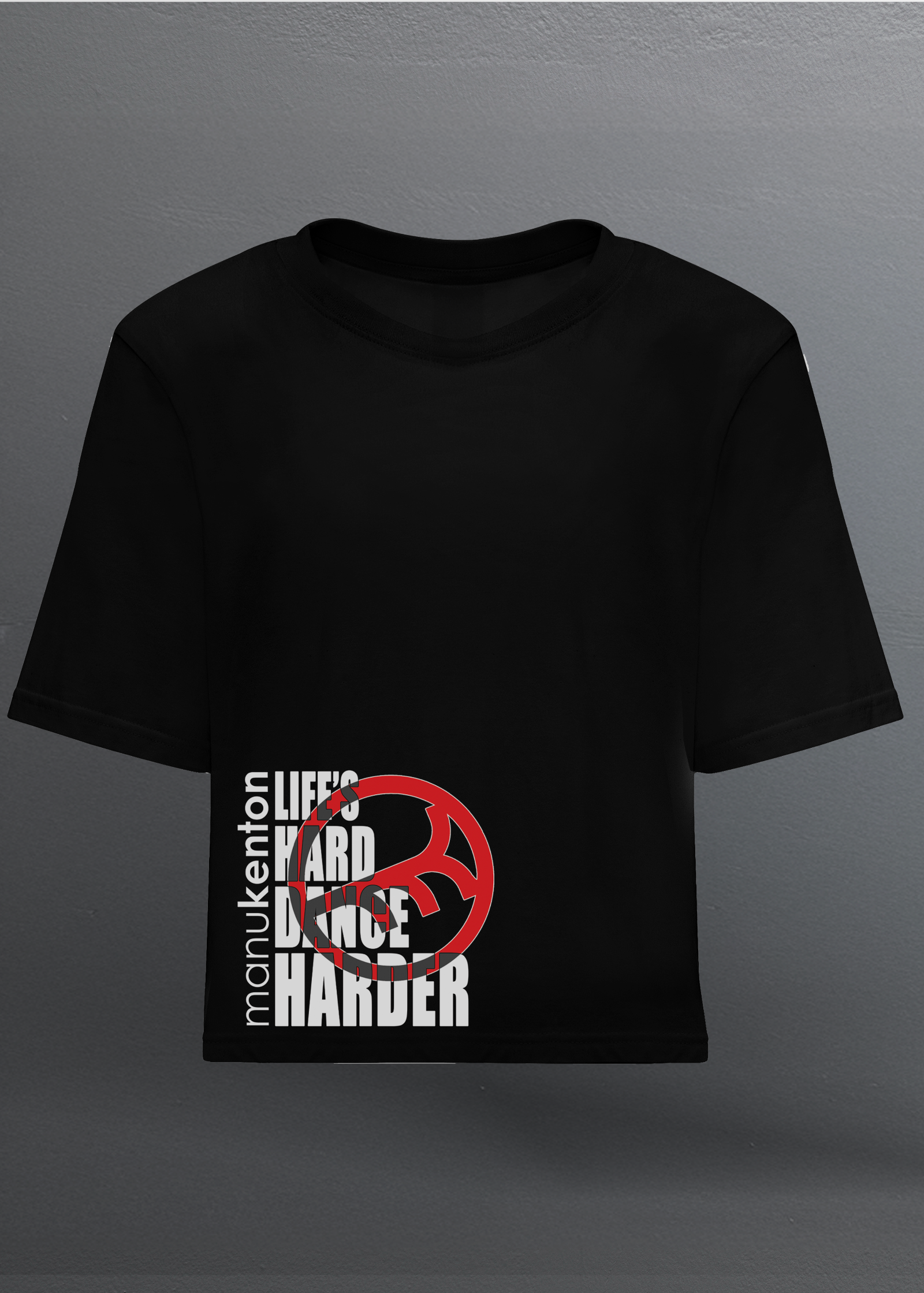 LHDH MK - LADY BLACK T-SHIRT CROP TOP