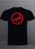 BASIK (Red) - BLACK T-SHIRT SLIM FIT
