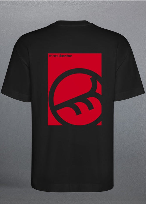LIFE'S HARD DANCE HARDER CLASSIC (Red) - BLACK T-SHIRT OVERSIZED